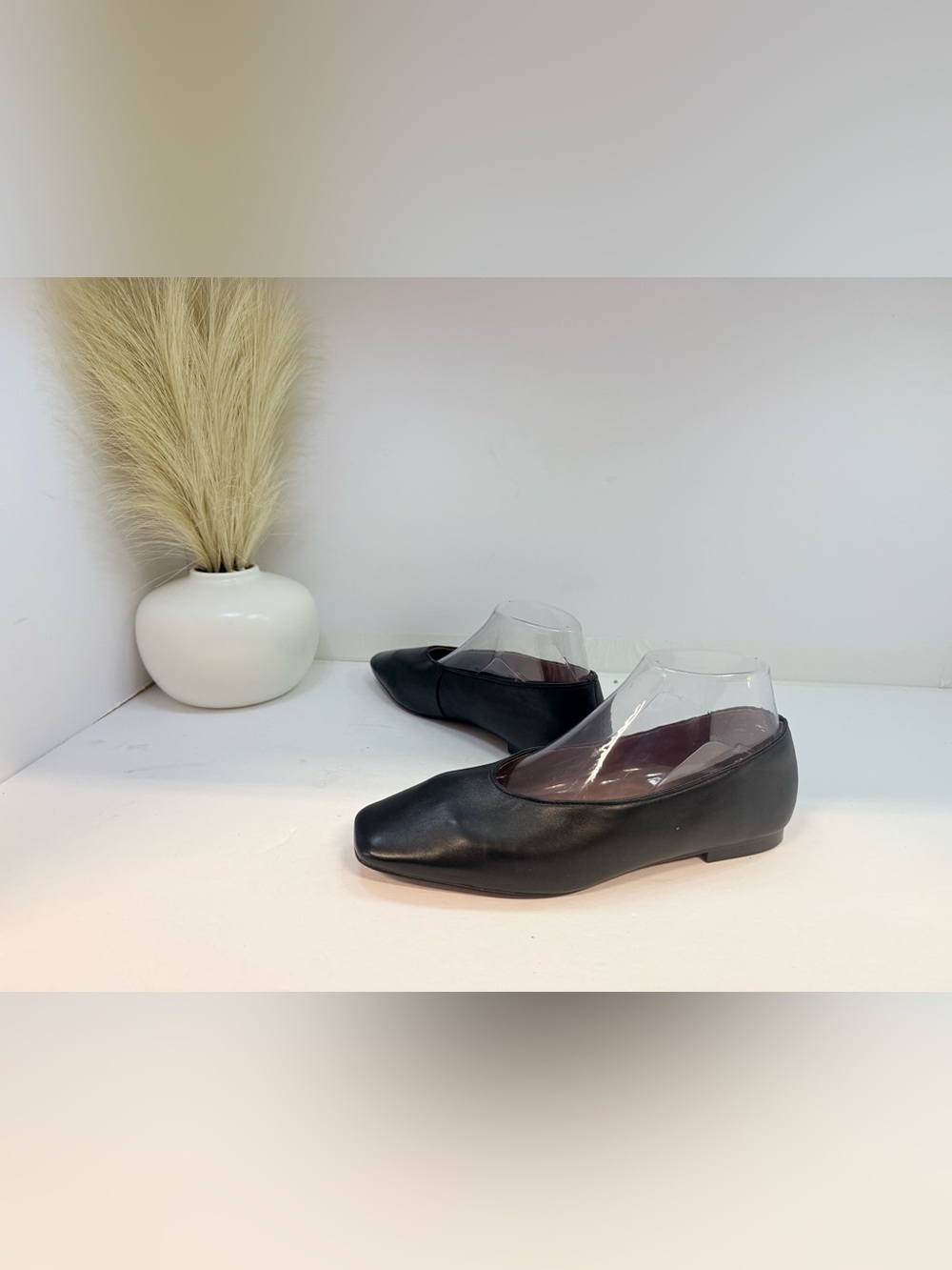 98. Madewell Classic Black Women's Square-Toe Ballet Flats - Picture 2 of 4